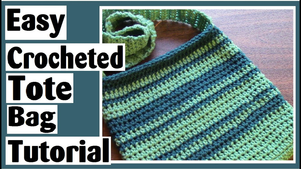 Bob Wilson Crochet Patterns Easy Crocheted Tote Bag How To Crochet Tutorial For Beginners