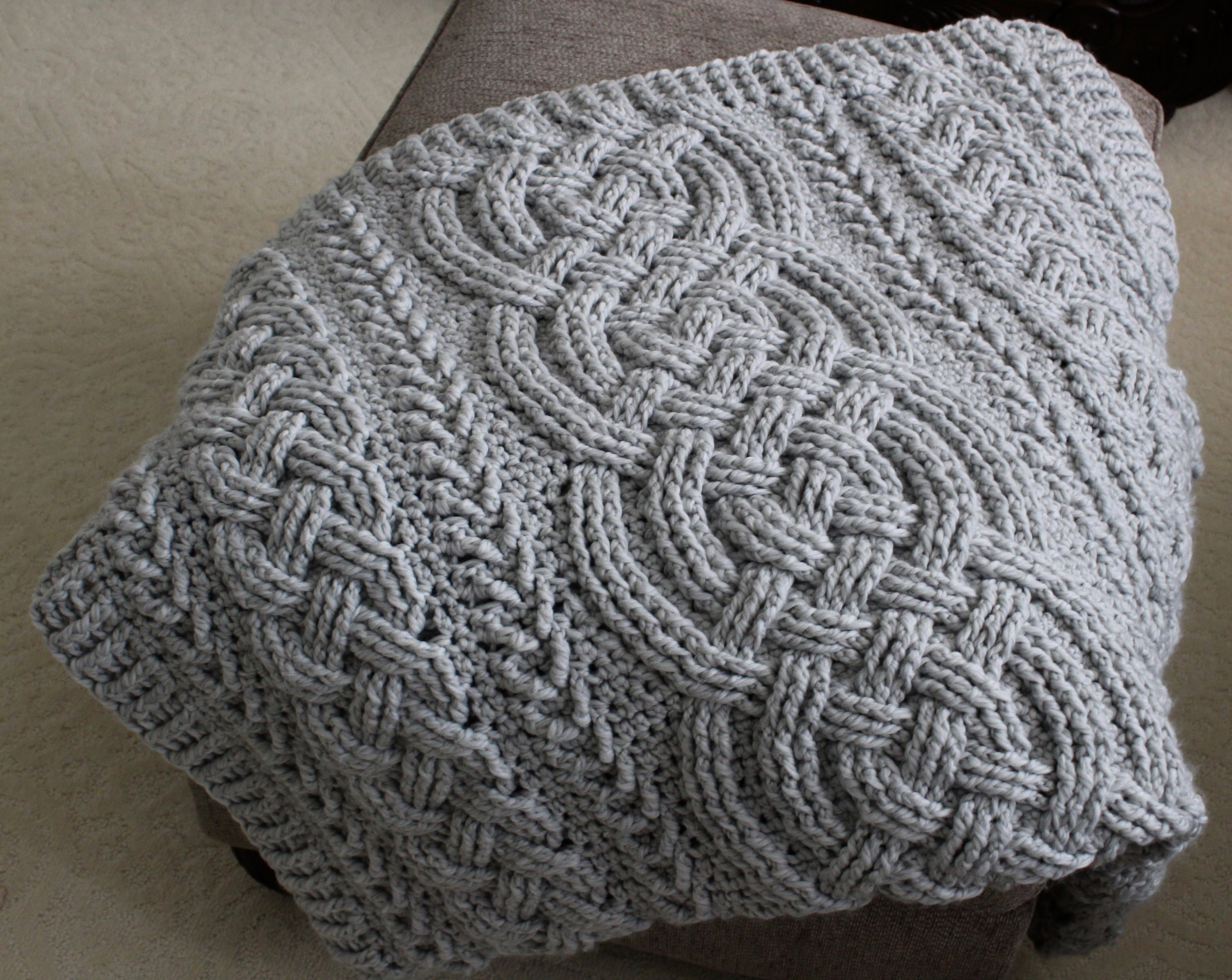 Bulky Crochet Blanket Pattern Crochet Blanket Pattern Irish Lulla Cable Braided Blanket Etsy