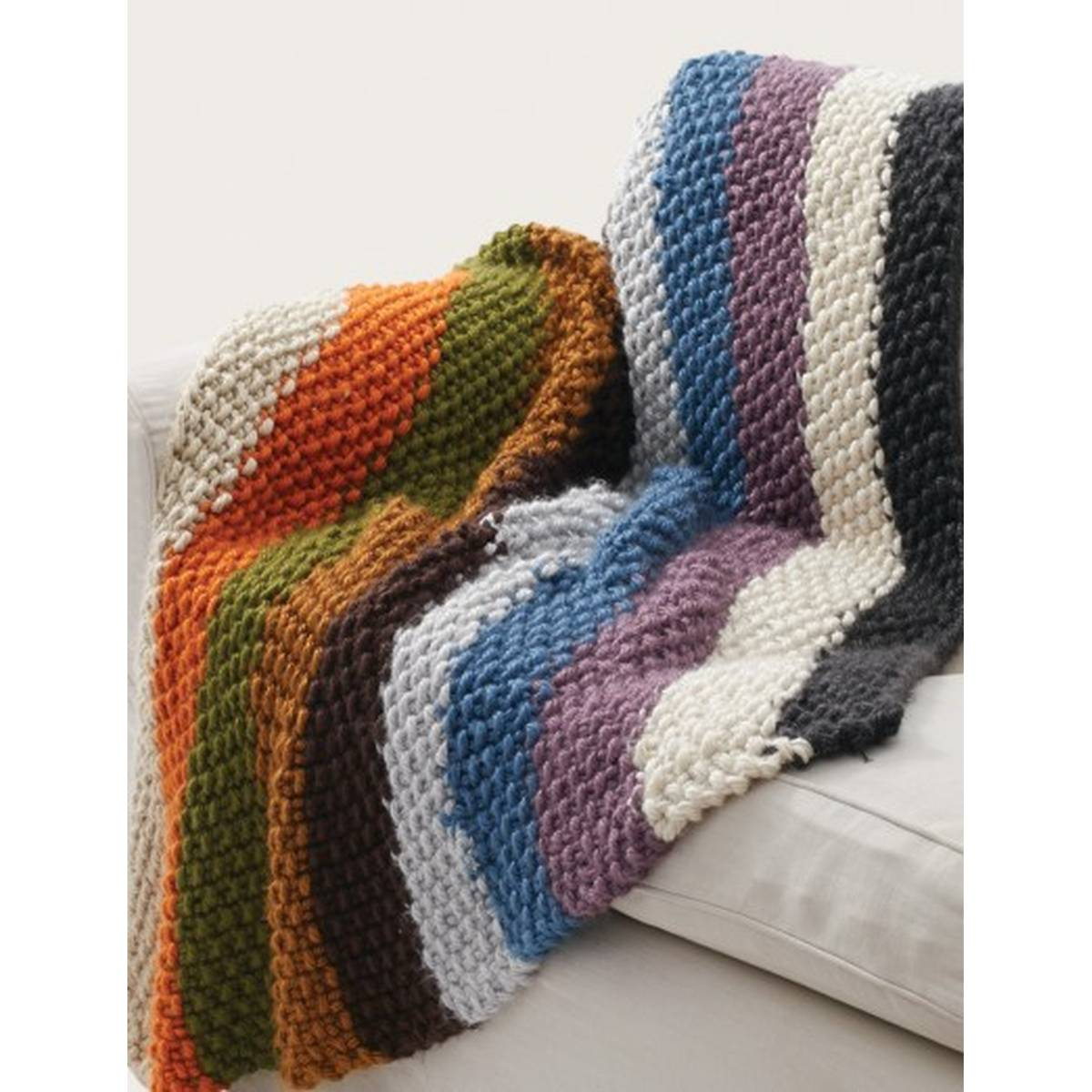 Bulky Crochet Blanket Pattern Free Pattern Bernat Seed Stitch Blanket Hobcraft