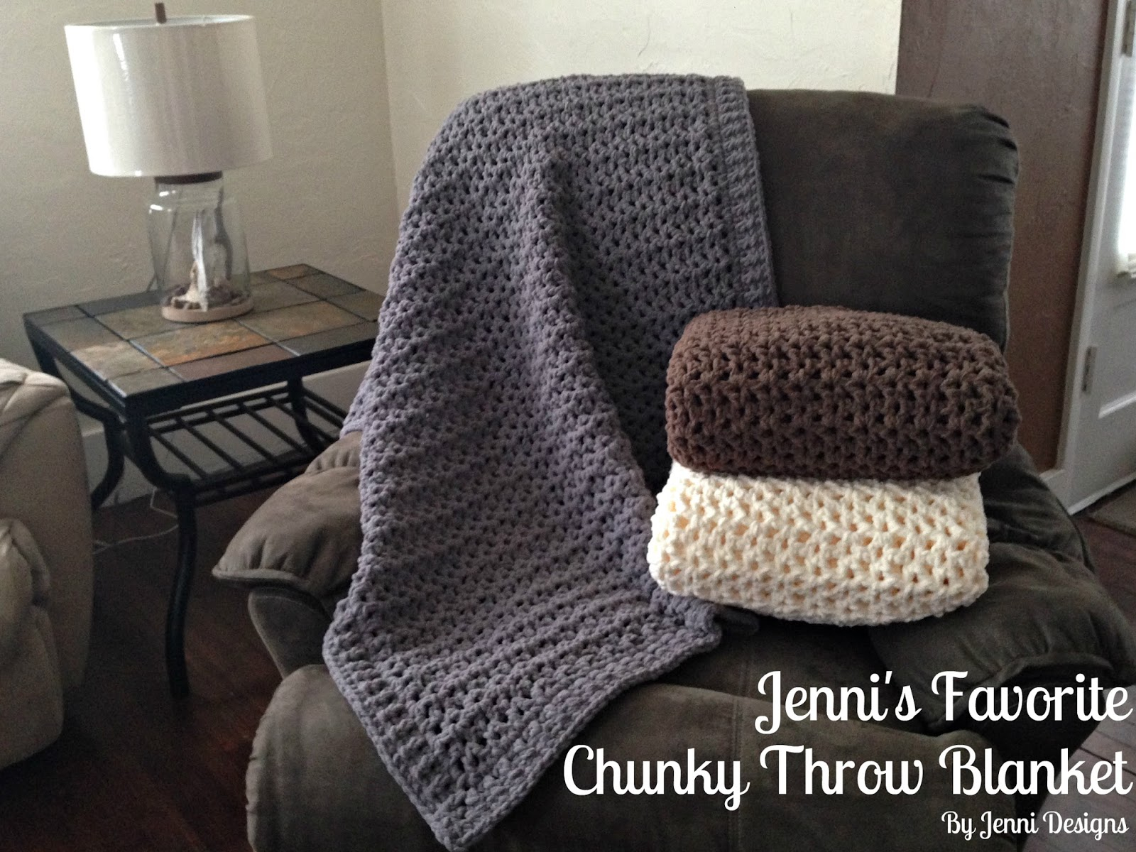Bulky Crochet Blanket Pattern Jenni Designs Free Crochet Pattern Jennis Favorite Chunky