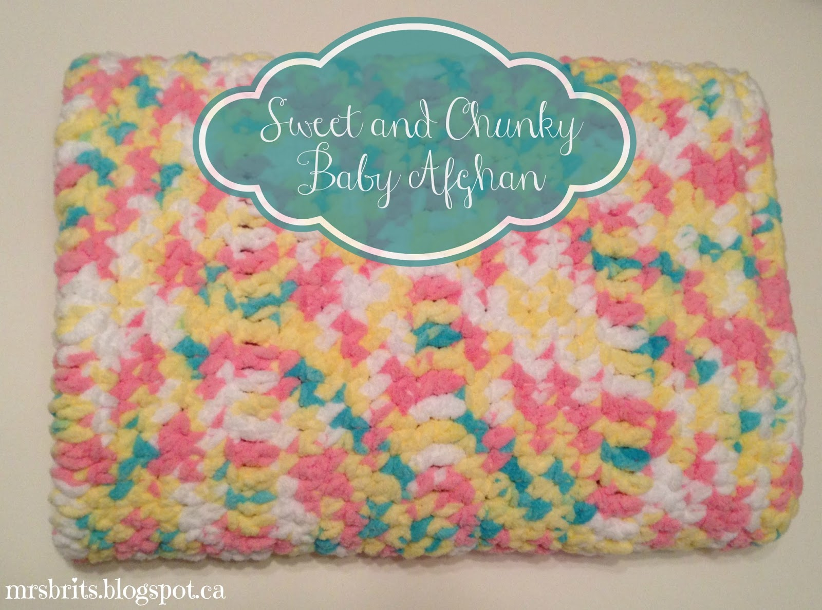 Bulky Crochet Blanket Pattern Mrsbrits Sweet And Chunky Ba Afghan Crochet Pattern