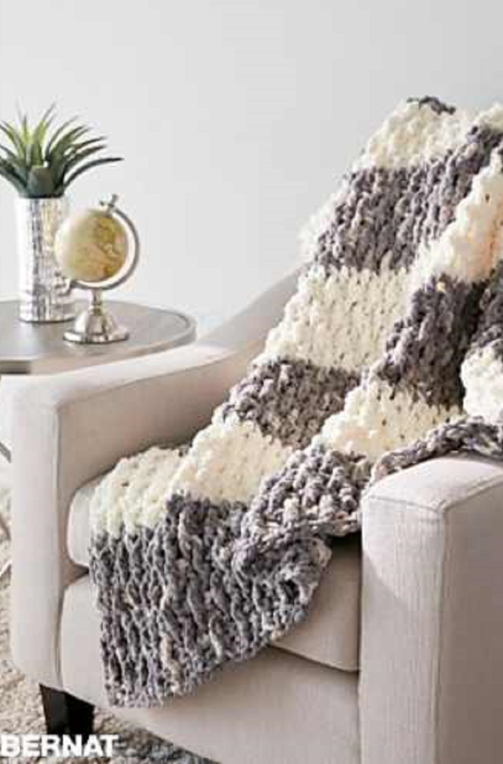 Bulky Crochet Blanket Pattern Quick And Easy Blanket Pattern With Eye Popping Texture Projects