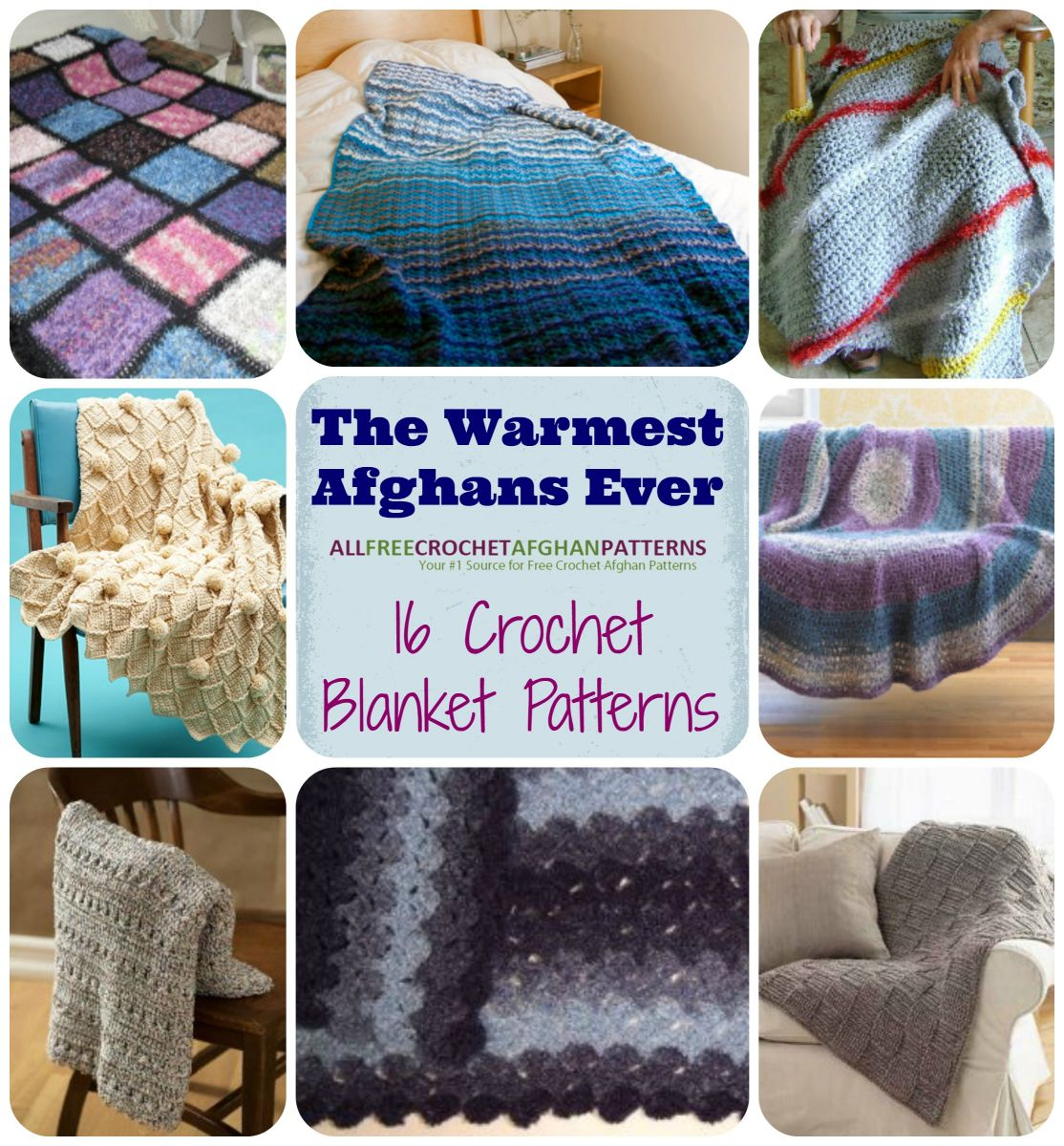 Bulky Crochet Blanket Pattern The Warmest Afghans Ever 16 Crochet Blanket Patterns