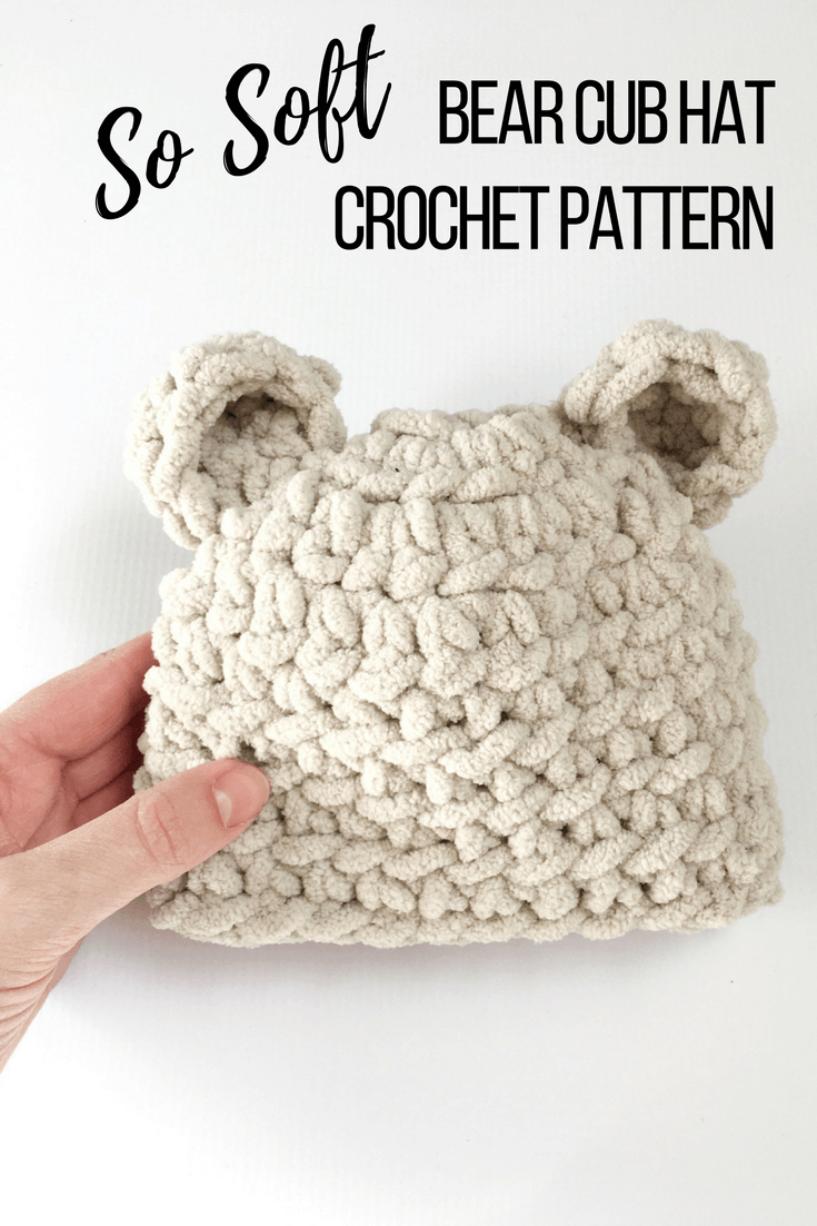 Bulky Yarn Crochet Hat Pattern How To Make The Softest Ba Bear Hat Crochet Pattern