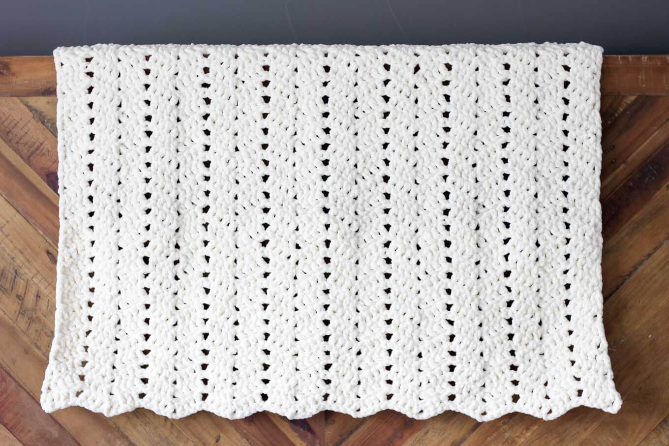 Bulky Yarn Crochet Patterns Free Free Modern Chunky Crochet Blanket Pattern Beginner Friendly