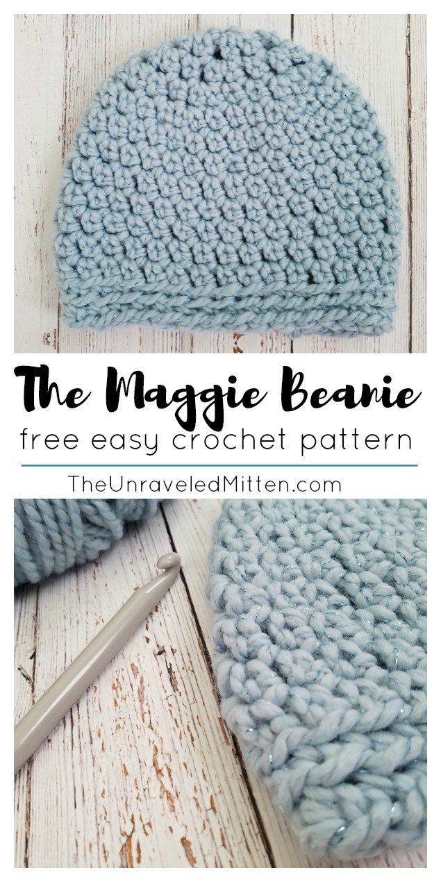 Bulky Yarn Crochet Patterns Free The Maggie Beanie Free Easy Crochet Pattern Crocheting