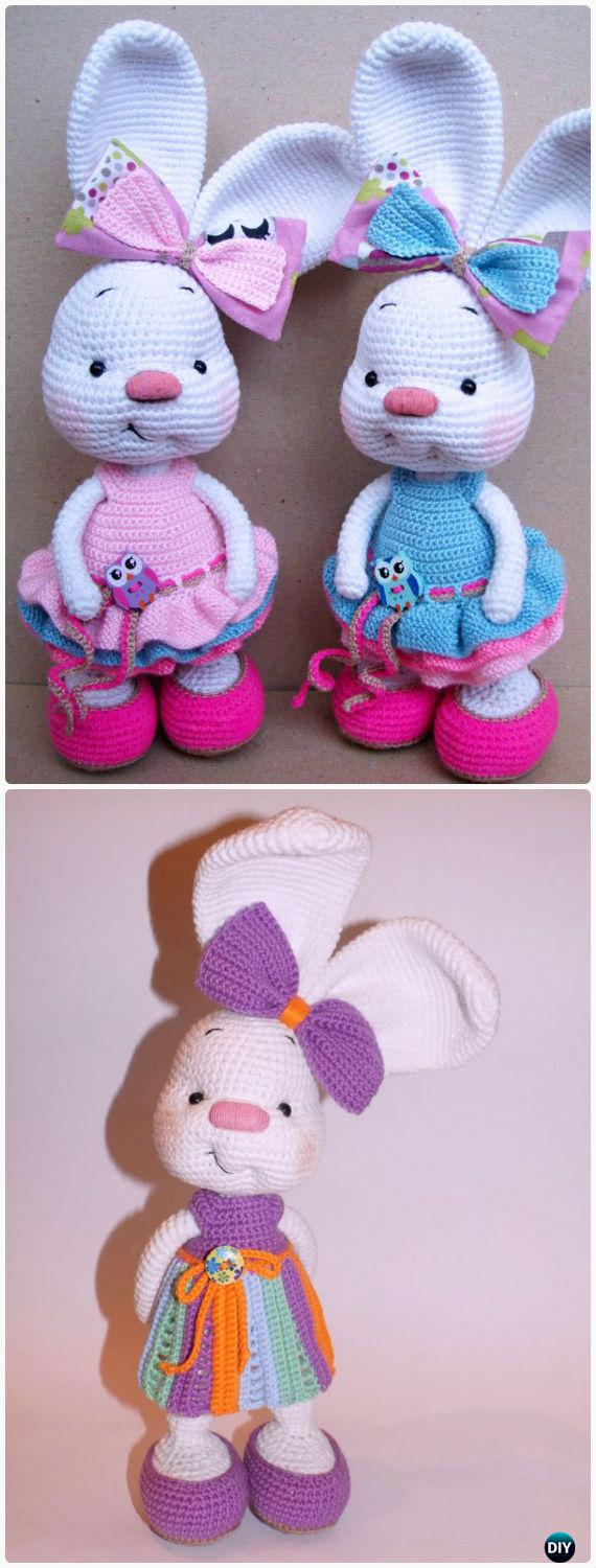 Bunny Crochet Pattern Crochet Amigurumi Bunny Toy Free Patterns Instructions