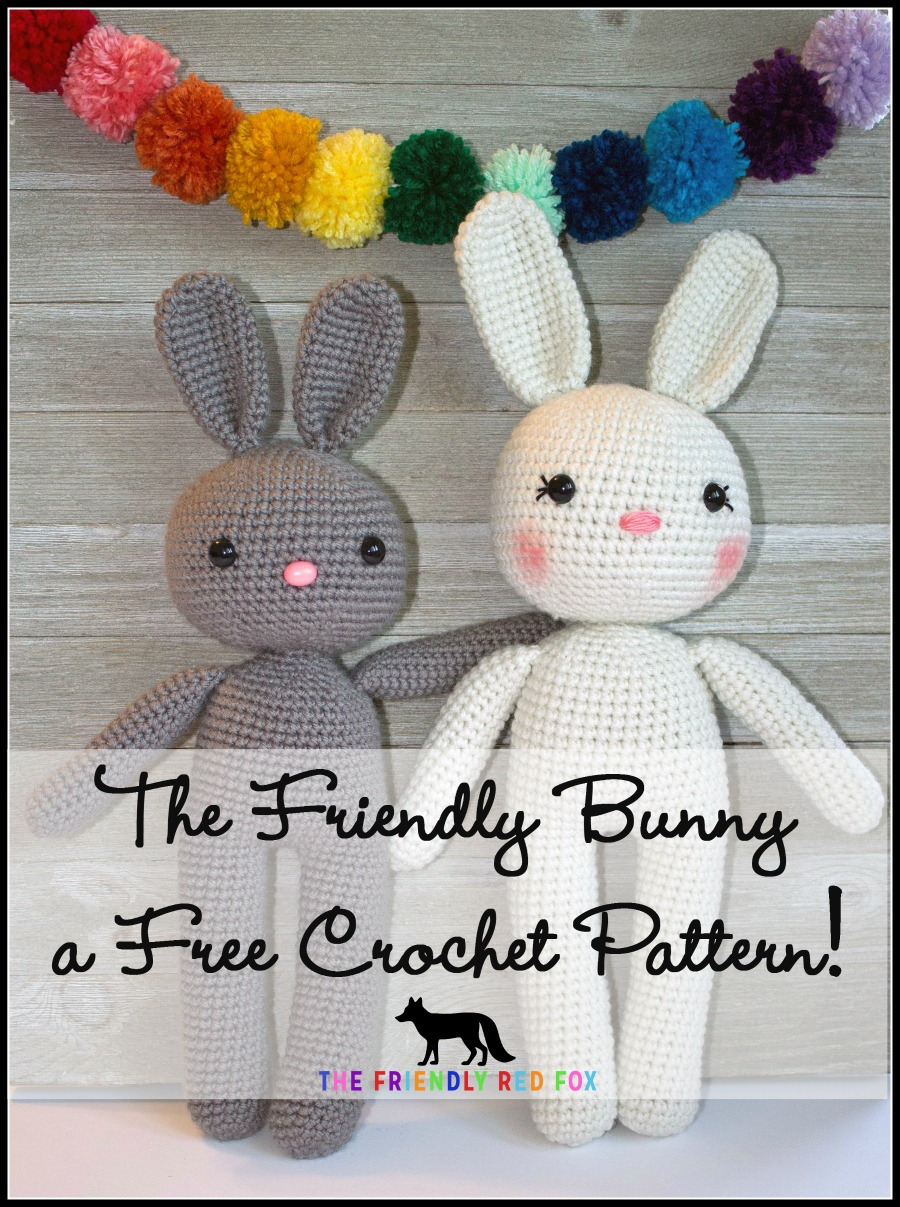 Bunny Crochet Pattern Free Crochet Pattern Bunny Amigurumi Thefriendlyredfox