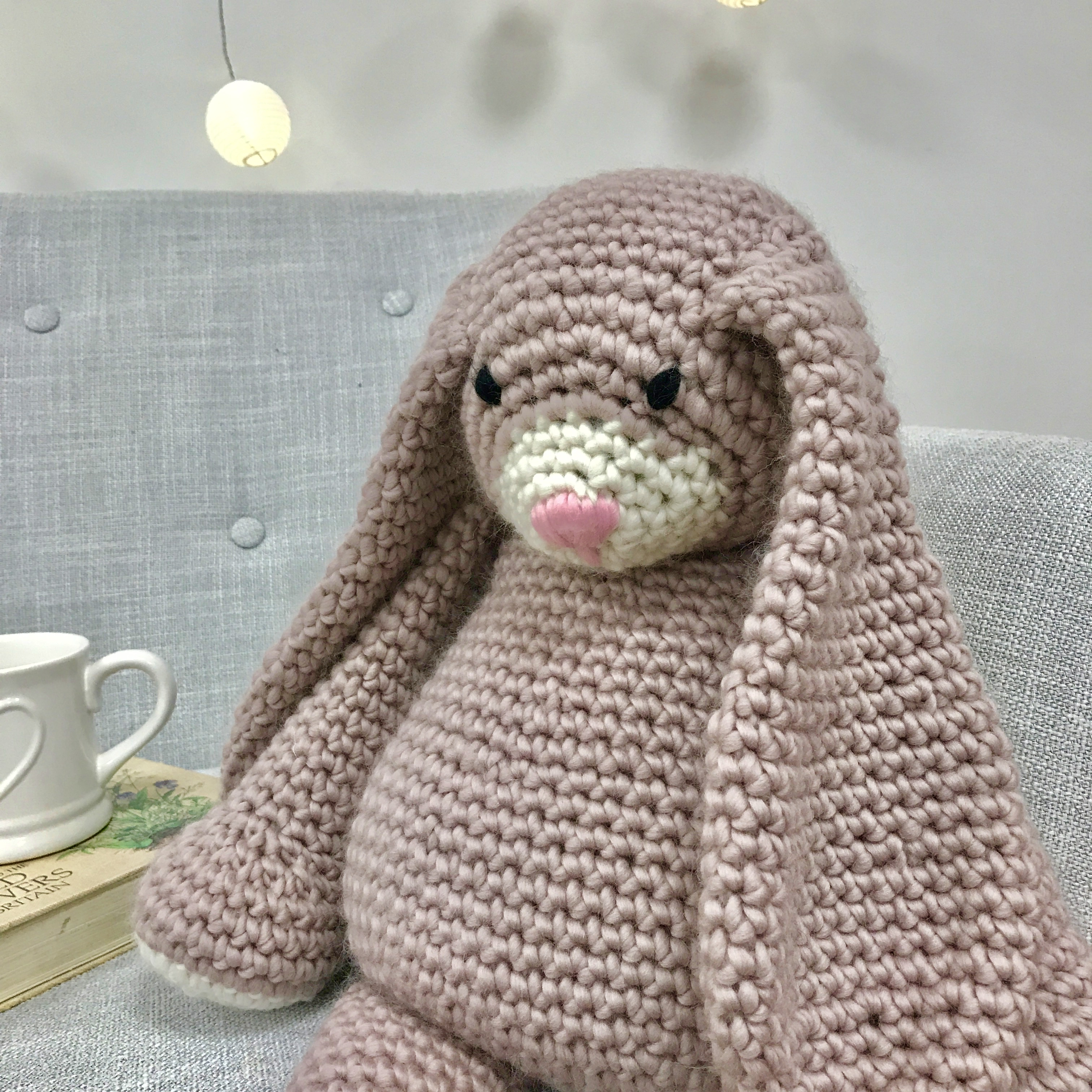 Bunny Crochet Pattern Mabel Bunny Diy Crochet Kit Wool Couture
