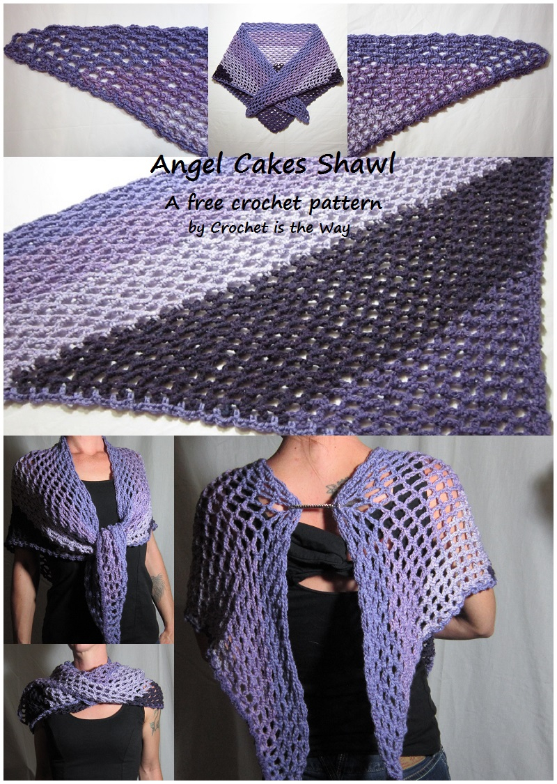 Caron Crochet Patterns Crochet Is The Way Angel Cakes Shawl