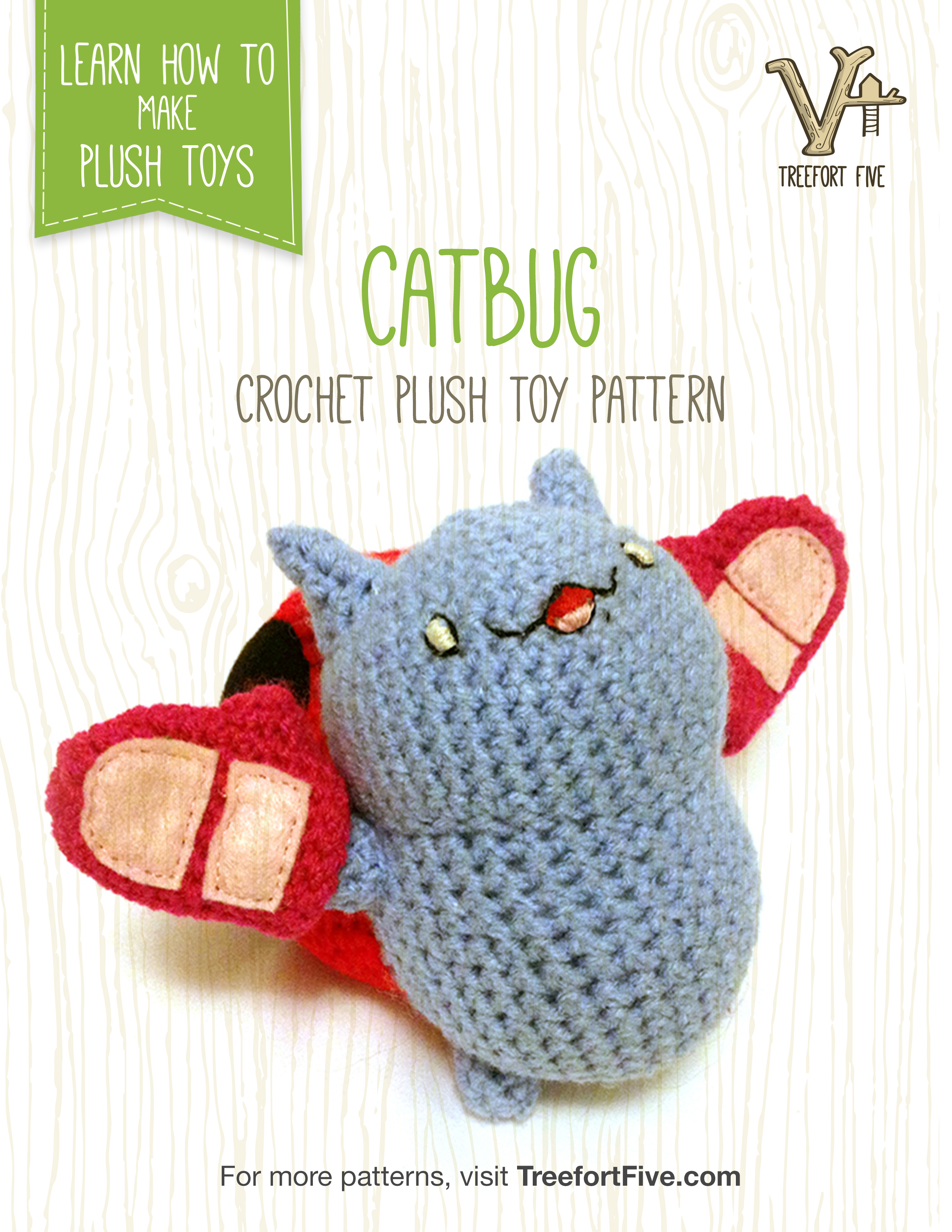 Catbug Crochet Pattern Free Catbug Crochet Pdf Pattern Treefort Five