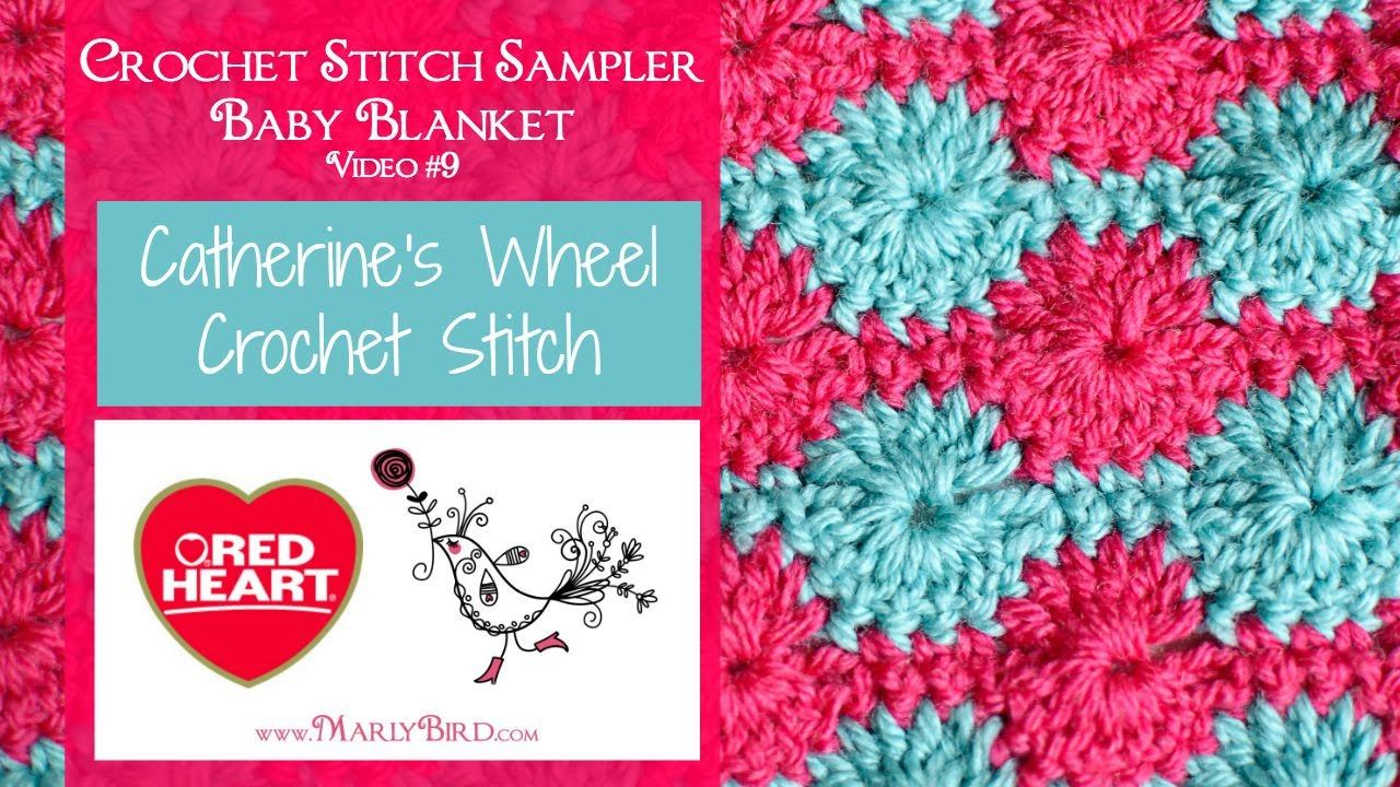 Catherine Wheel Crochet Blanket Pattern Catherines Wheel Crochet Stitch Sampler Ba Blanket Video 9