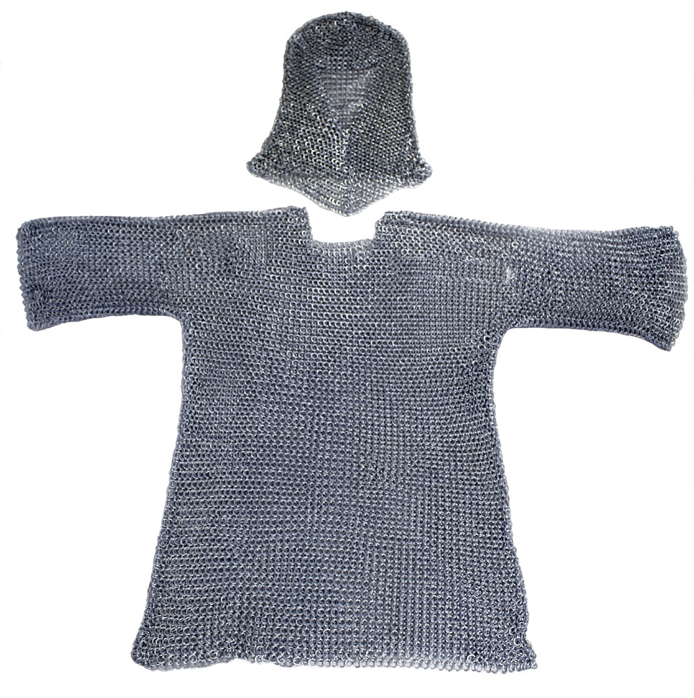 Chainmail Crochet Pattern Chainmail Armor With Hood Medieval Chain Mail Coif Walmart