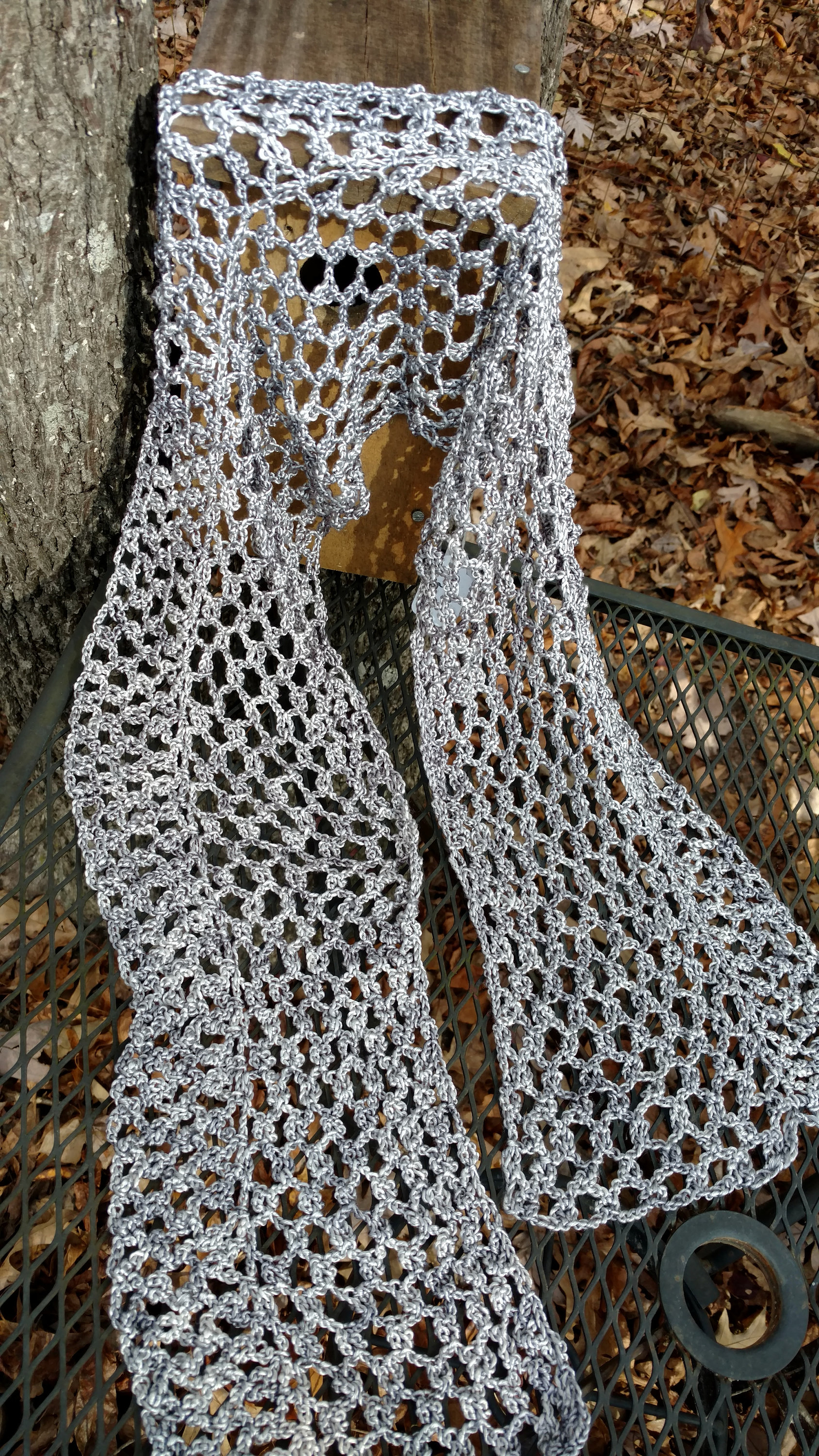 Chainmail Crochet Pattern Chainmail Silk Scarf Etsy