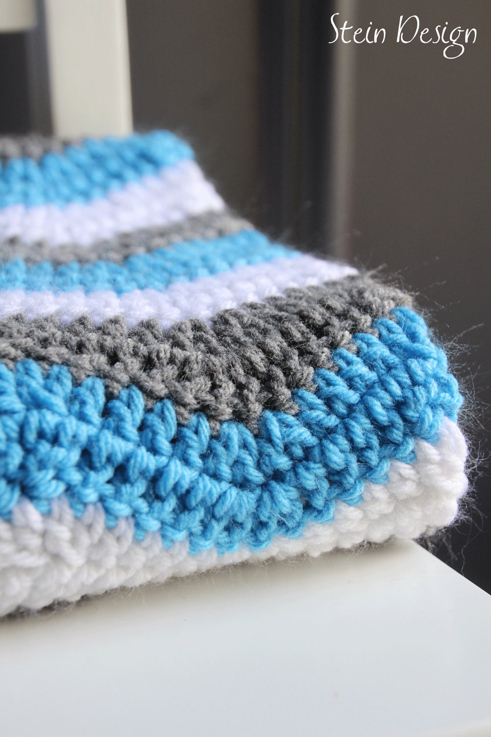 Chevron Crochet Baby Blanket Pattern Crochet Ba Blanket Soft Ripple Pattern White Gray And Summer