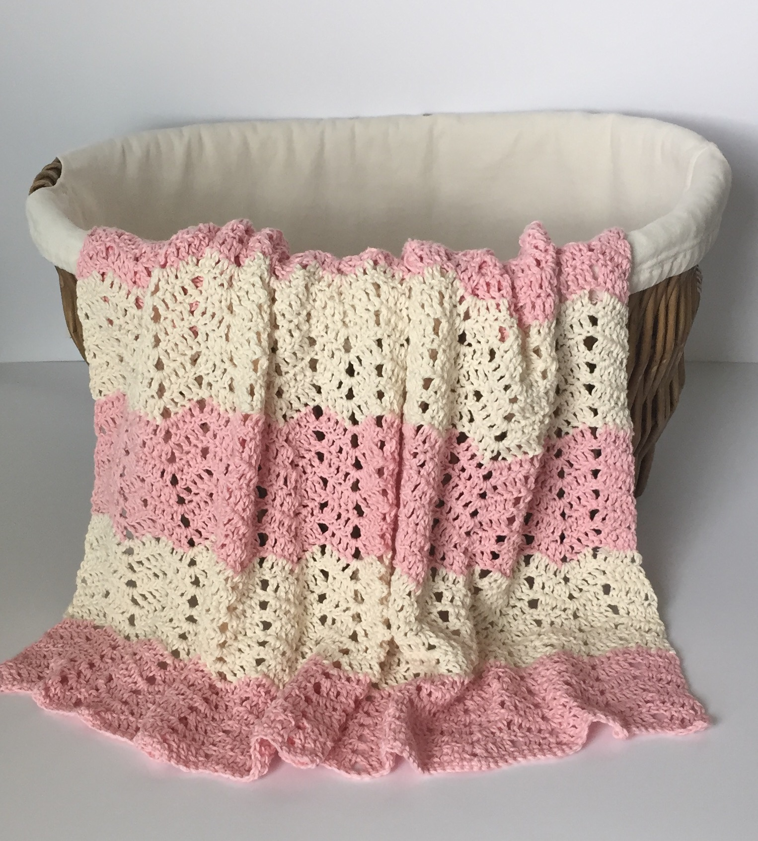 Chevron Crochet Baby Blanket Pattern Crochet Pattern Peek A Boo Chevron Ba Blanket