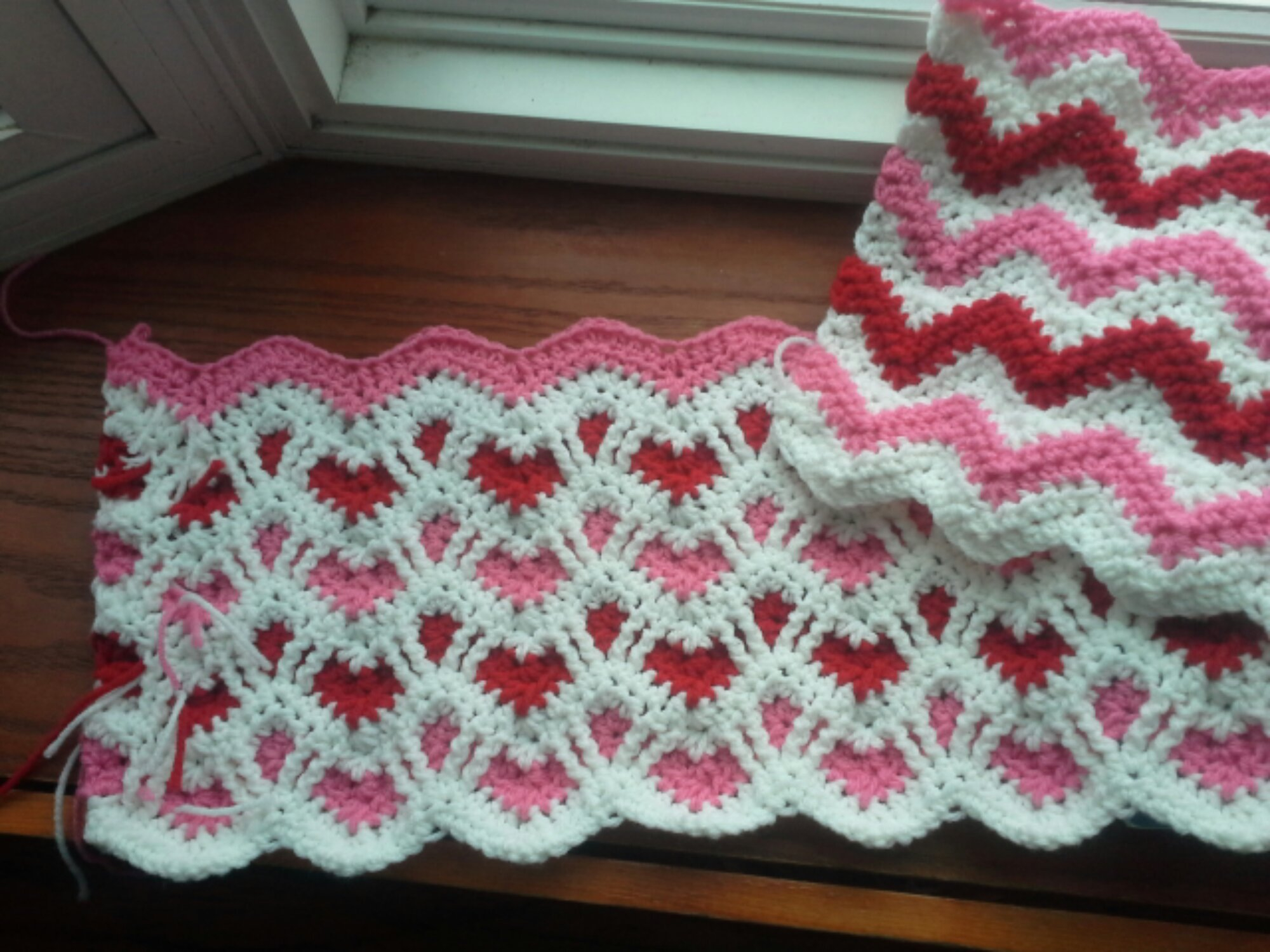Chevron Crochet Baby Blanket Pattern Heart Afghan Crochet The Sparkly Toad