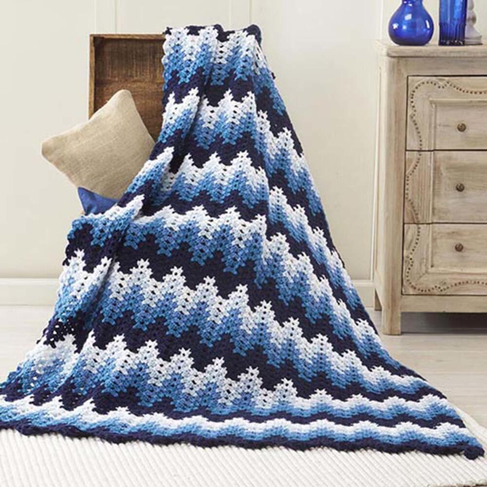 Chevron Crochet Pattern Free Crochet Patterns Galore Nightshade Ripple Blanket