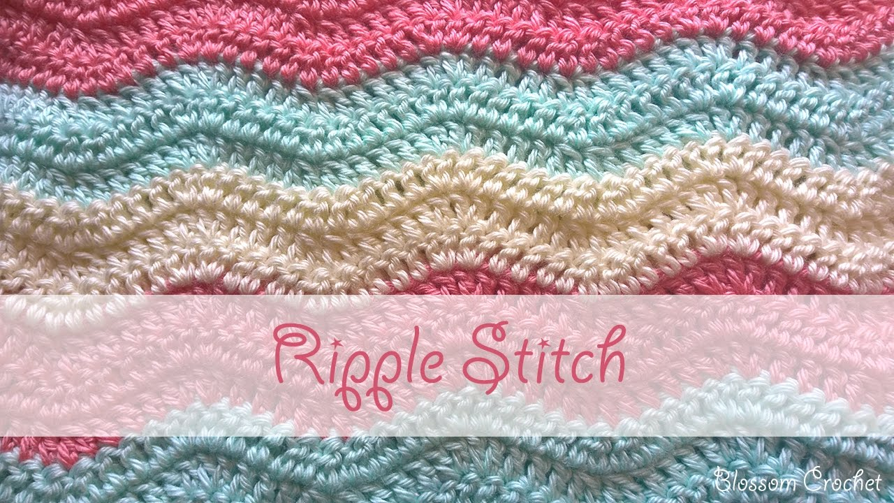 Chevron Crochet Pattern Free Simple Ripple Stitch Crochet Tutorial Youtube