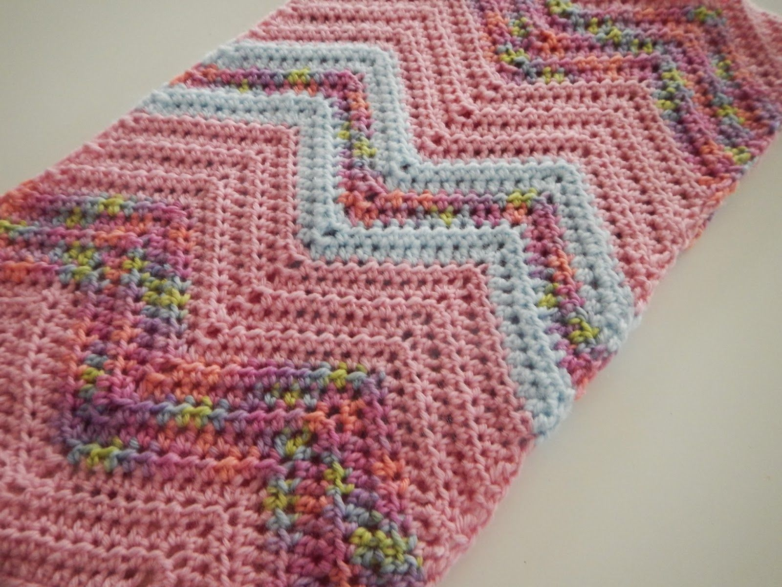 Chevron Crochet Pattern Scarf Apple Blossom Dreams Chevron Infinity Scarf In Hdc Pattern And