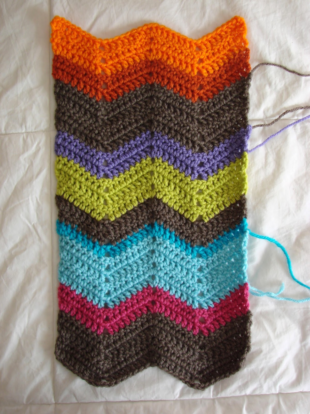 Chevron Crochet Pattern Scarf Crochet In Color Chevron Scarf Pattern