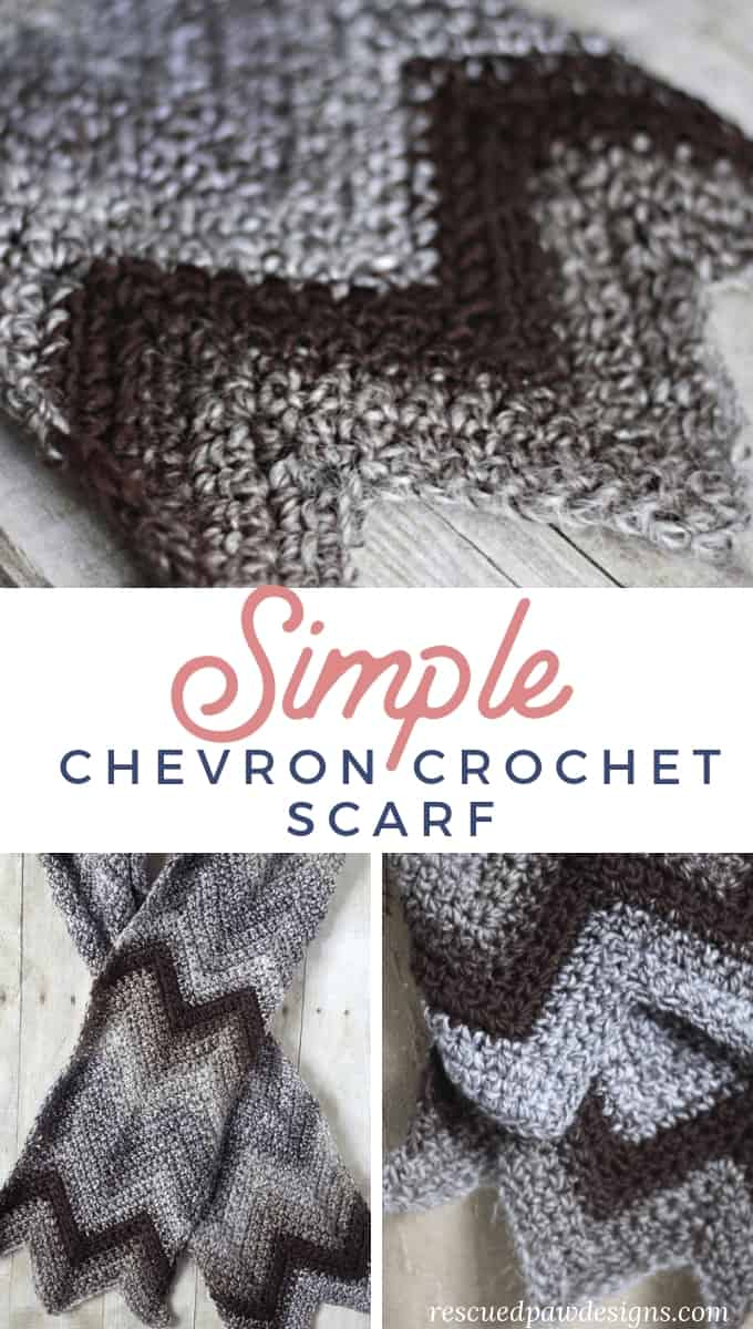 Chevron Crochet Scarf Pattern Chevron Scarf Crochet Pattern Rescued Paw Designs Crochet