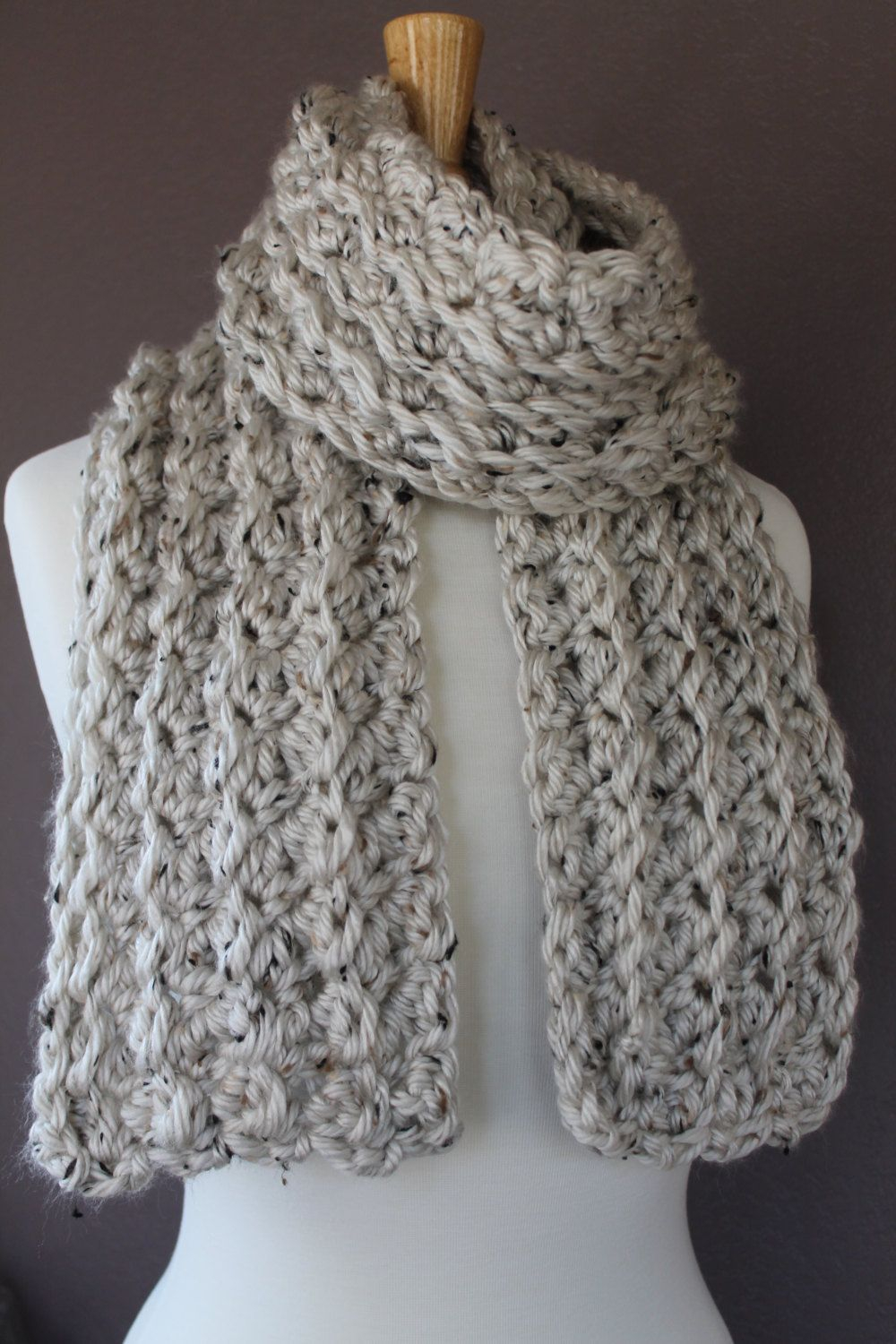 Chunky Scarf Crochet Pattern Come And Check Out This Very Easy Crochet Scarf Pattern From Crafty