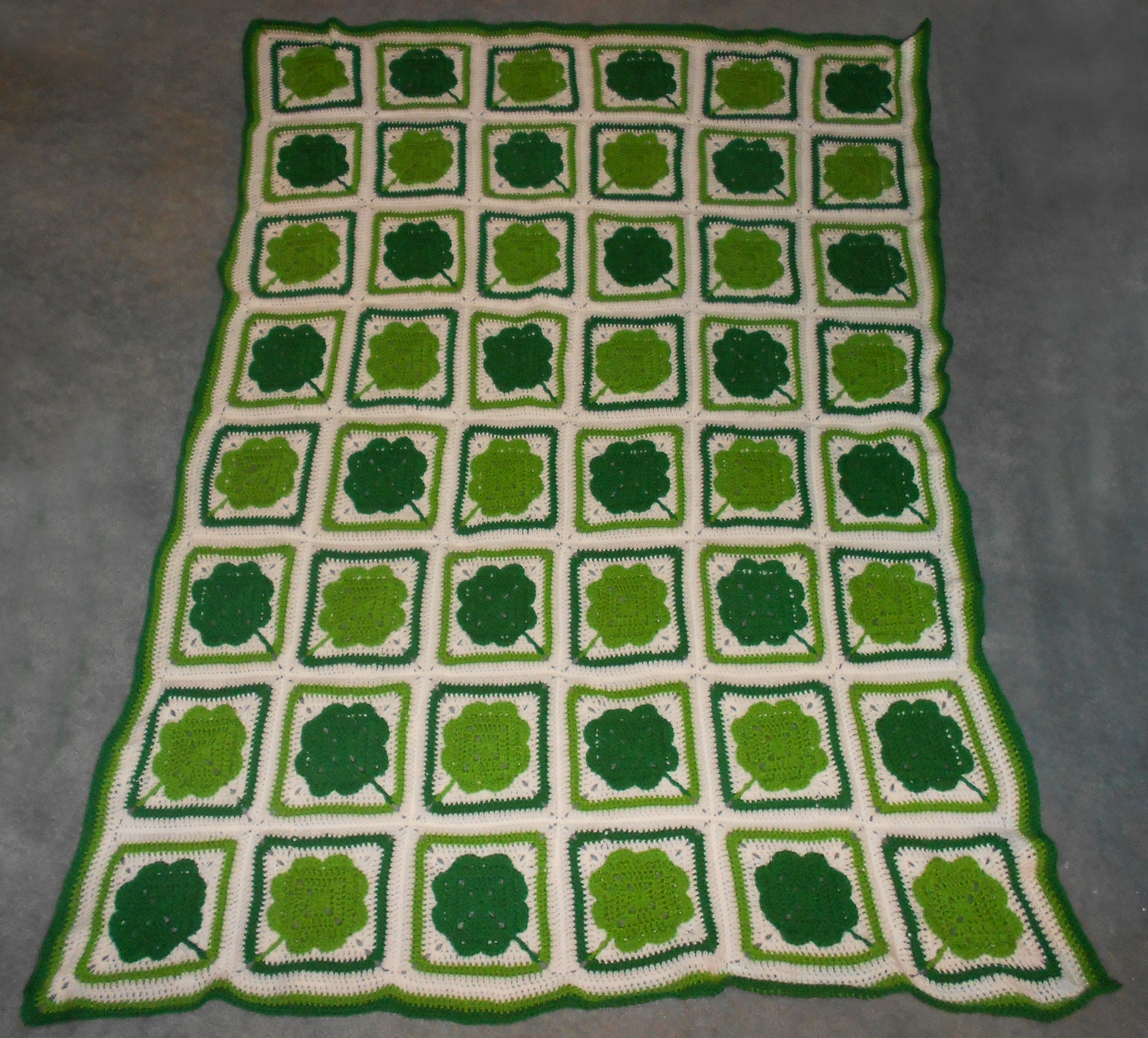 Clover Crochet Pattern 4 Leaf Clover Crochet Blanket Allison Craftland
