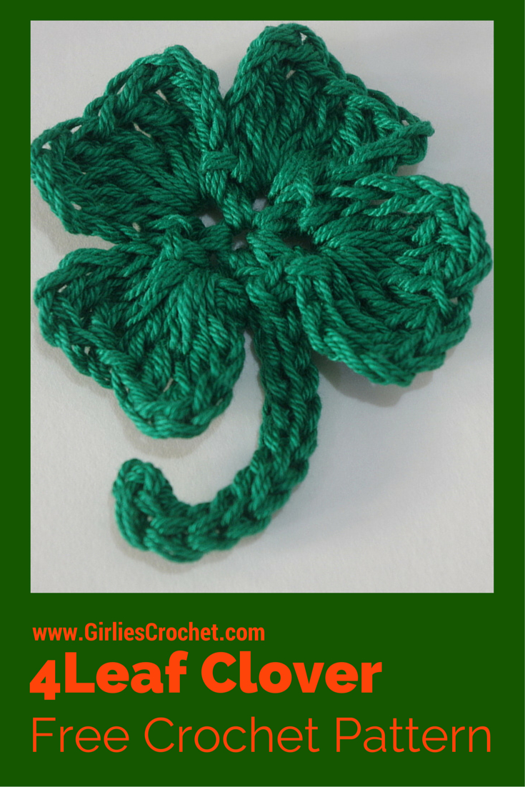 Clover Crochet Pattern Crochet 4 Leaf Clover