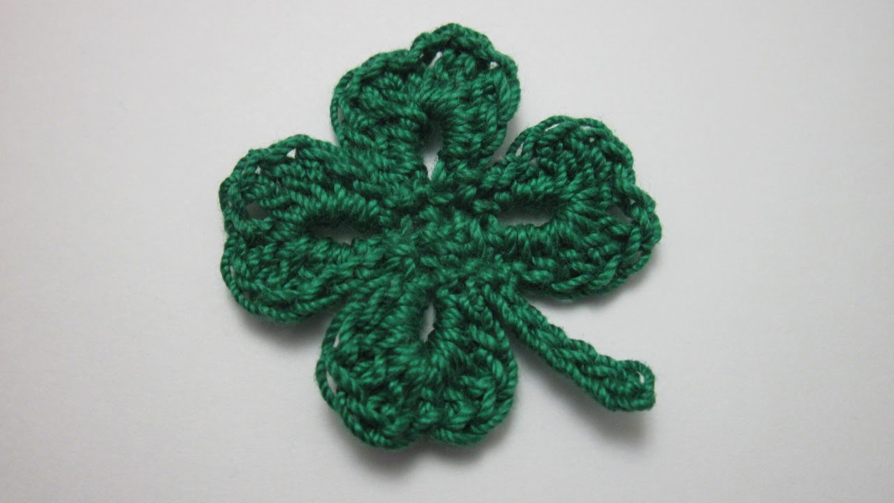 Clover Crochet Pattern Crochet A Simple Four Leaf Clover Diy Crafts Guidecentral Youtube