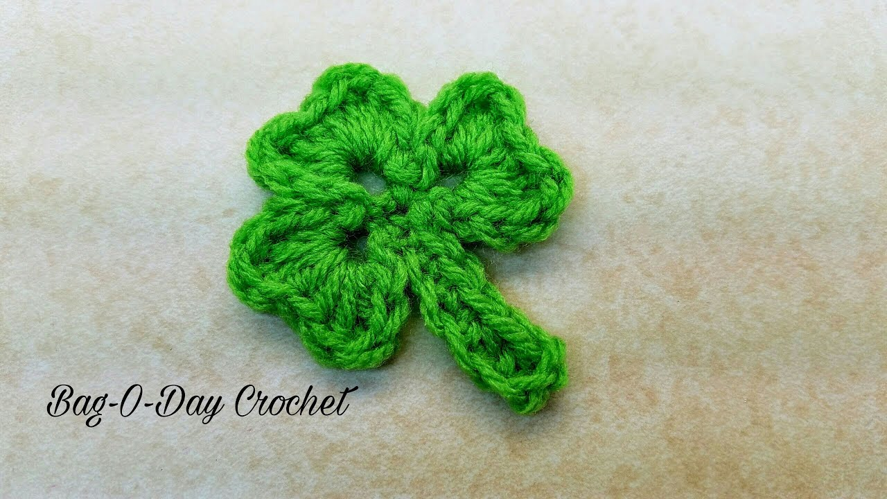 Clover Crochet Pattern Learn How To Crochet Shamrock Three Leaf Clover St Patricks Day