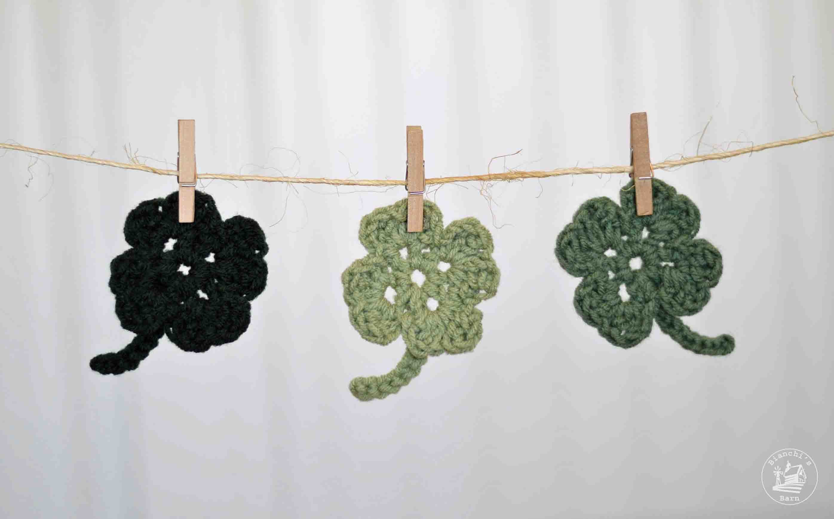 Clover Crochet Pattern Lucky 4 Leaf Clover Free Crochet Pattern