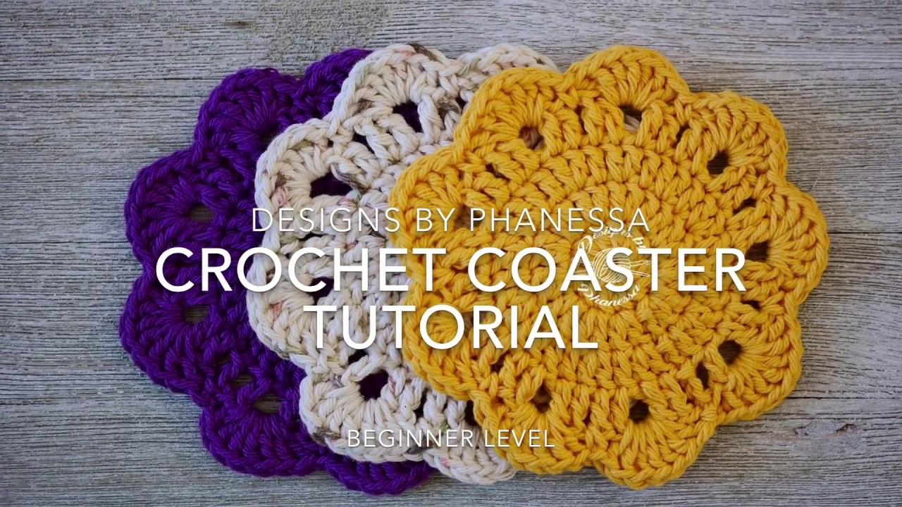 Coaster Crochet Pattern Crochet Coaster Tutorial Old Video Youtube