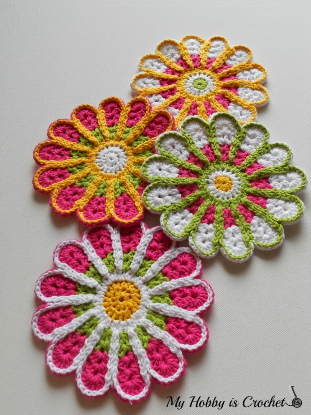 Coaster Crochet Pattern Free Pattern Flower Crochet Coasters Chrysanthemum