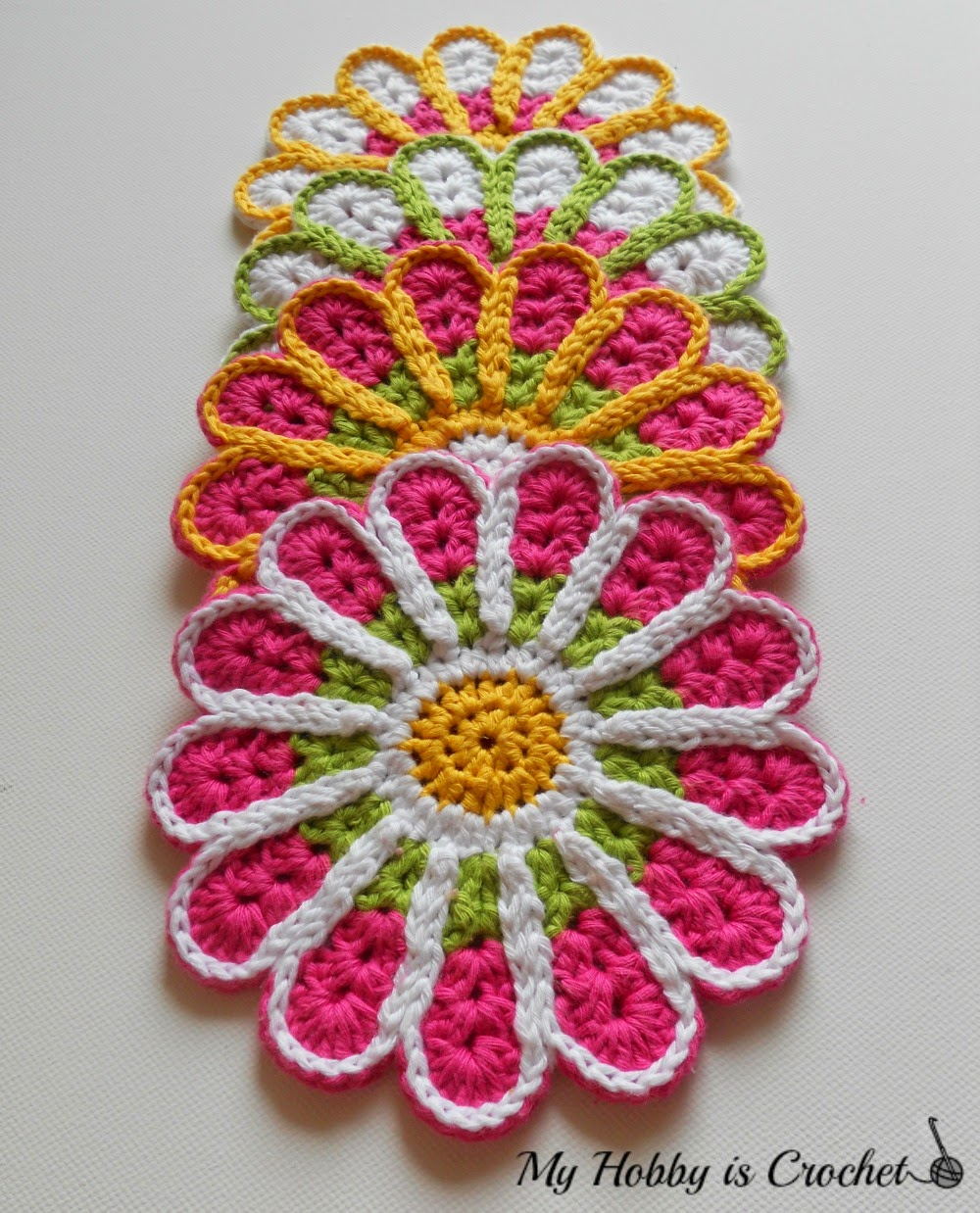 Coaster Crochet Pattern My Hob Is Crochet Chrysanthemum Flower Coaster Free Crochet