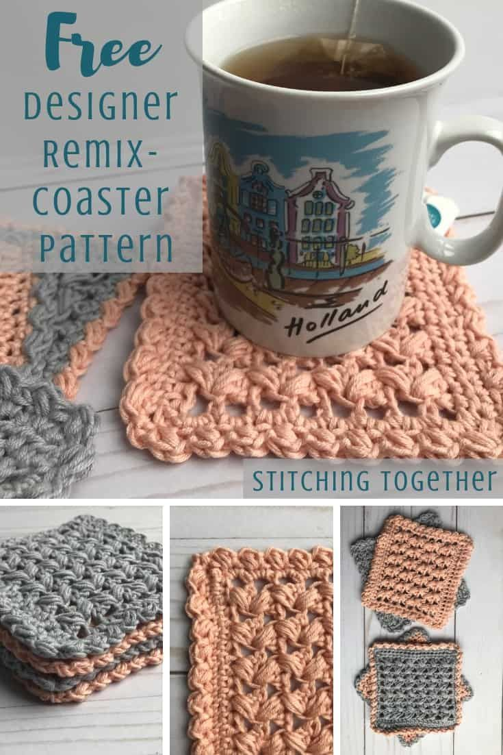 Coaster Crochet Pattern Square Crochet Coasters One Cup At A Time Designer Remix Crochet