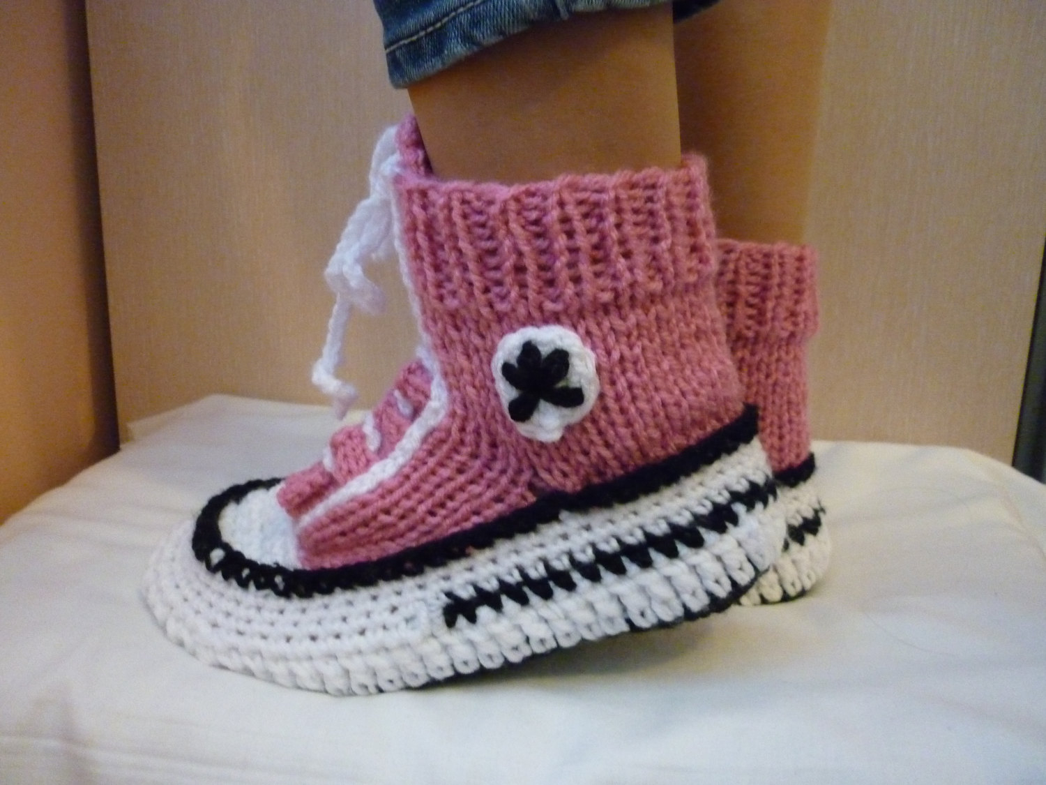 Converse Crochet Pattern Crochet Pattern Converse Slippers Knitted Pattern Slippers Etsy