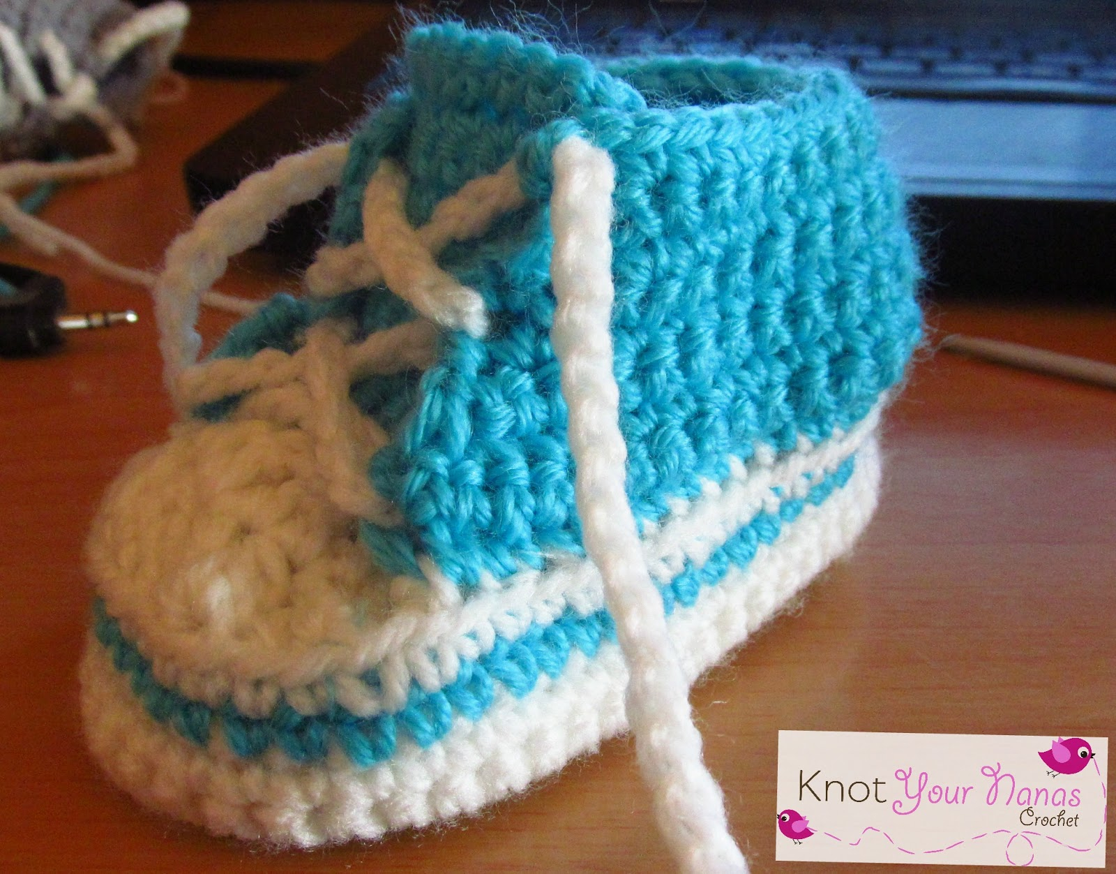 Converse Crochet Pattern Knot Your Nanas Crochet Crochet Conversehigh Tops 6 12 Months