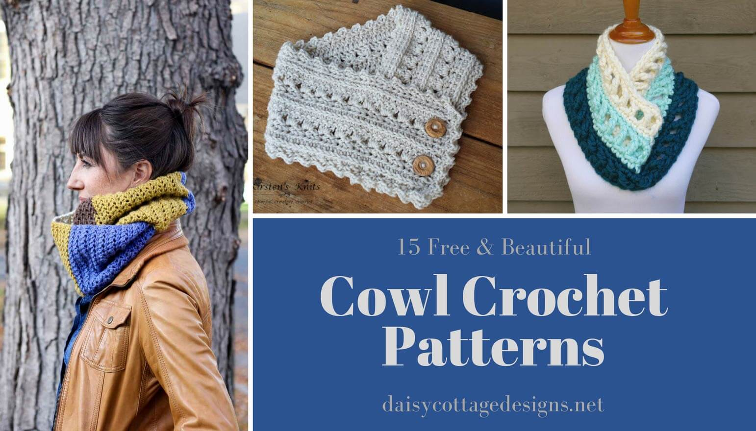 Cowl Crochet Pattern Free Cowl Crochet Patterns 15 Beautiful Projects Daisy Cottage