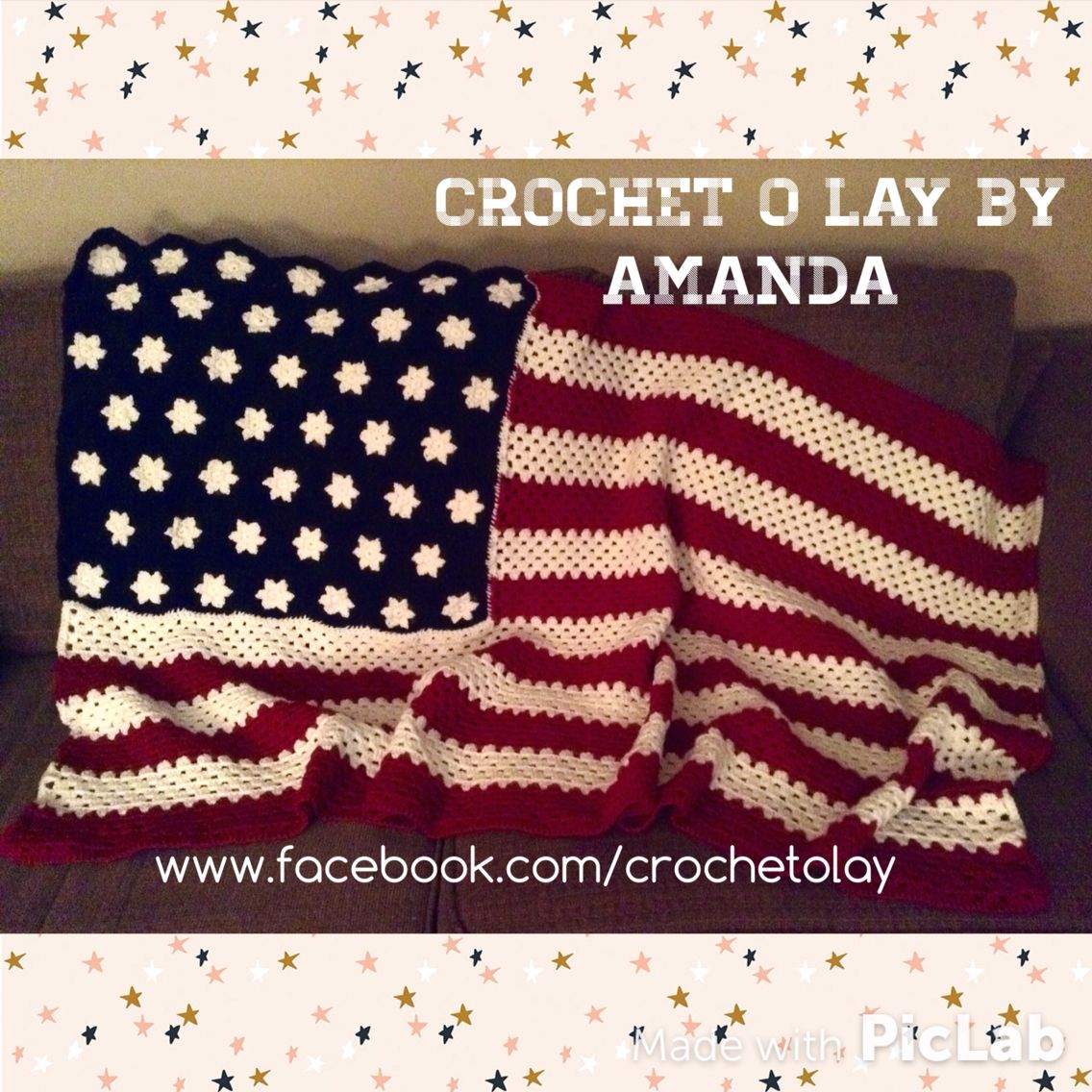 Crochet American Flag Pattern Crochet American Flag Afghan Pattern Past Perfect Patterns