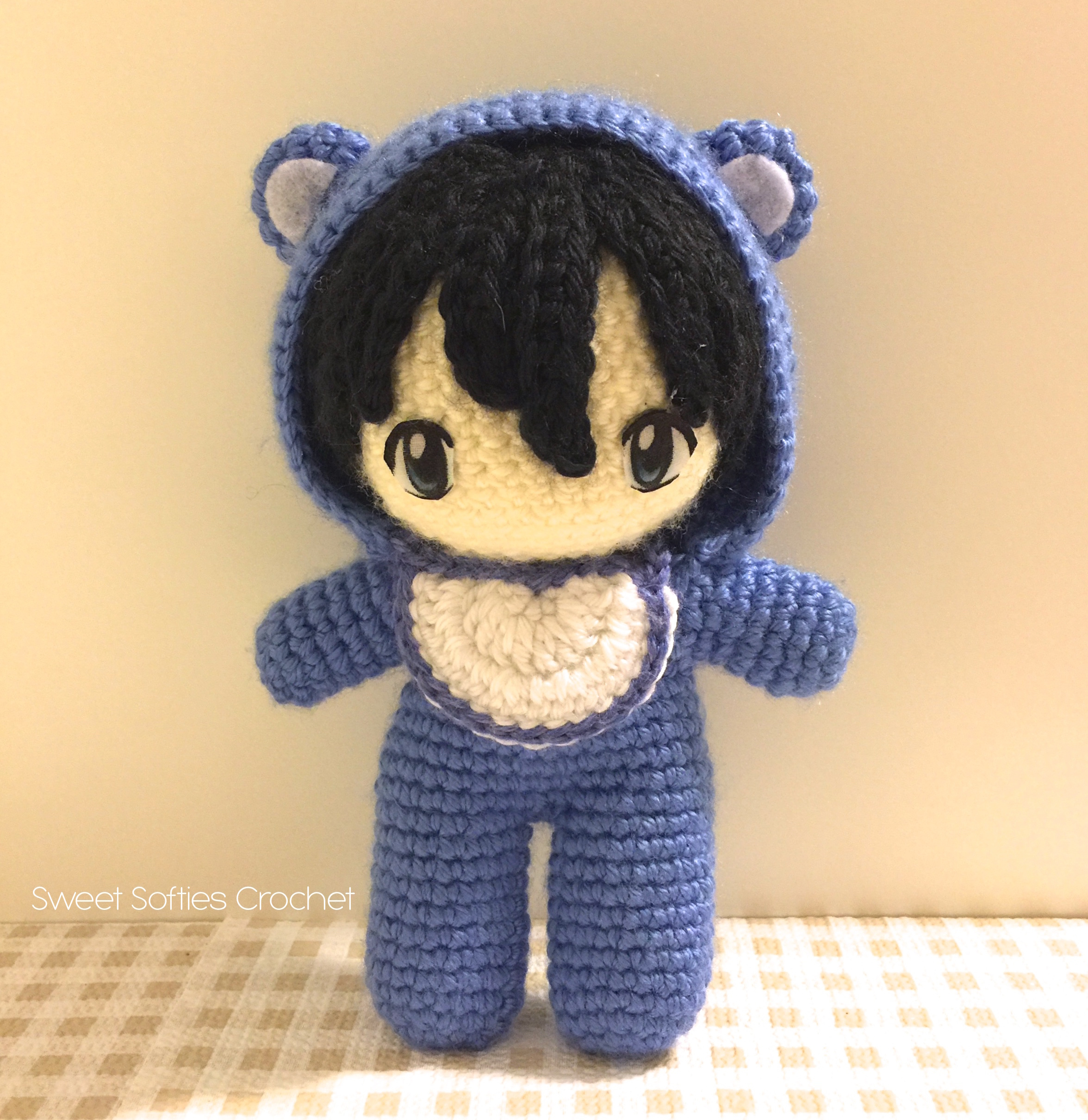 Crochet Amigurumi Doll Pattern 2 Pattern Pack Ba In Bear Onesie Amigurumi Doll 6 Chibi
