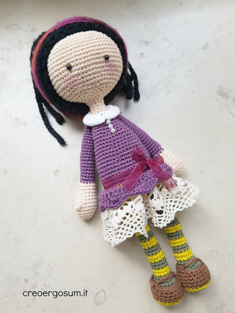 Crochet Amigurumi Doll Pattern Amigurumi Doll Pattern Crochet Doll Pattern Pdf For Learn Etsy