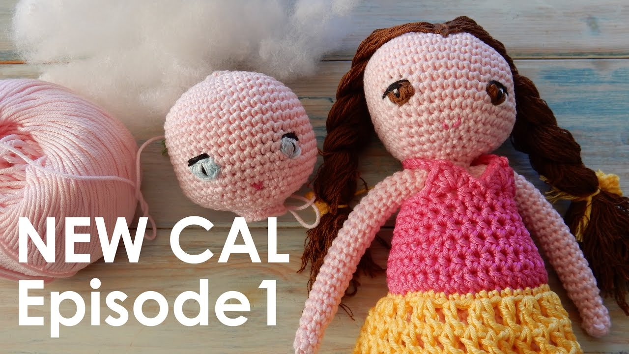 Crochet Amigurumi Doll Pattern Crochet Amigurumi Doll Cal Ep1 Head And Eyes Youtube
