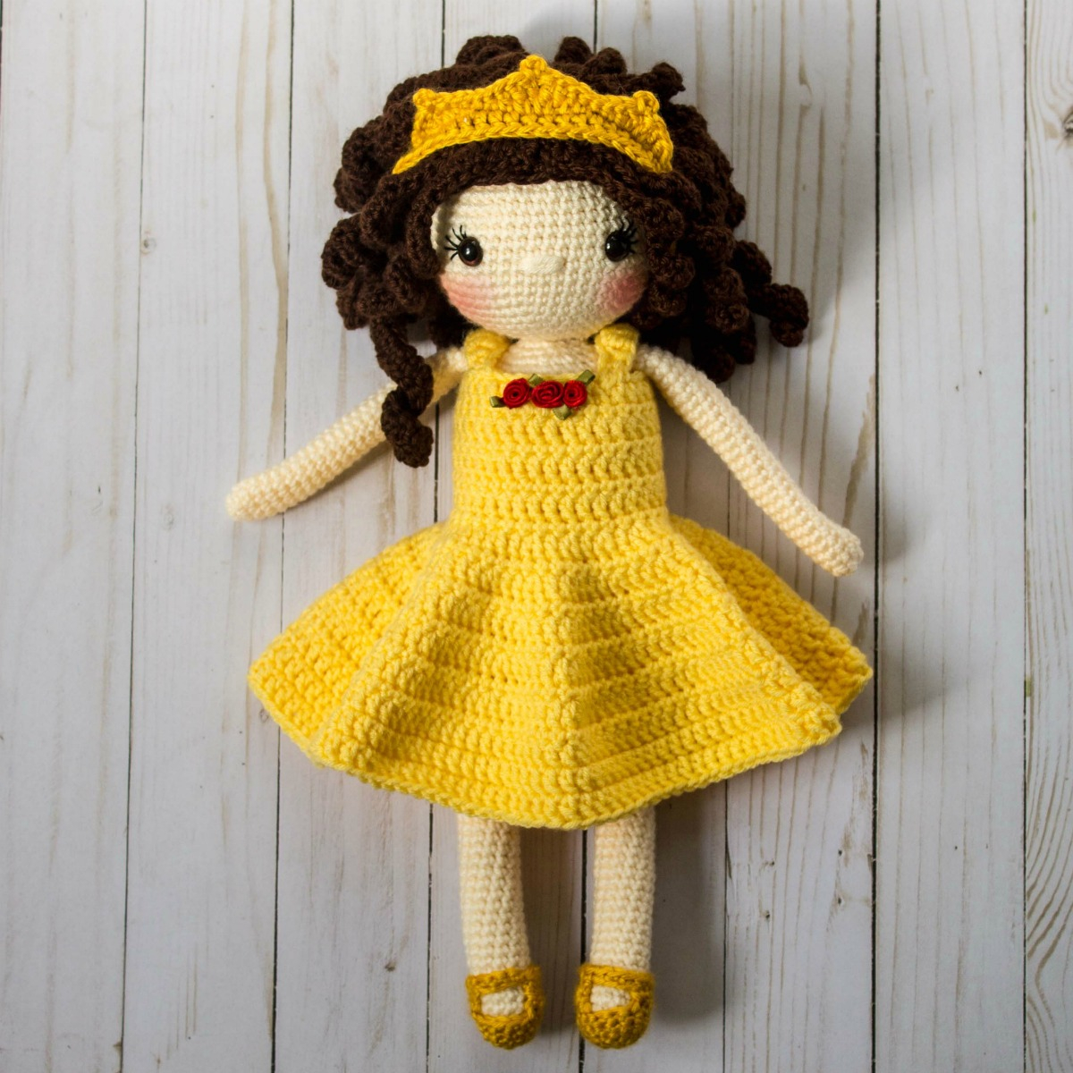 Crochet Amigurumi Doll Pattern Crochet Princess Doll Pattern Thefriendlyredfox