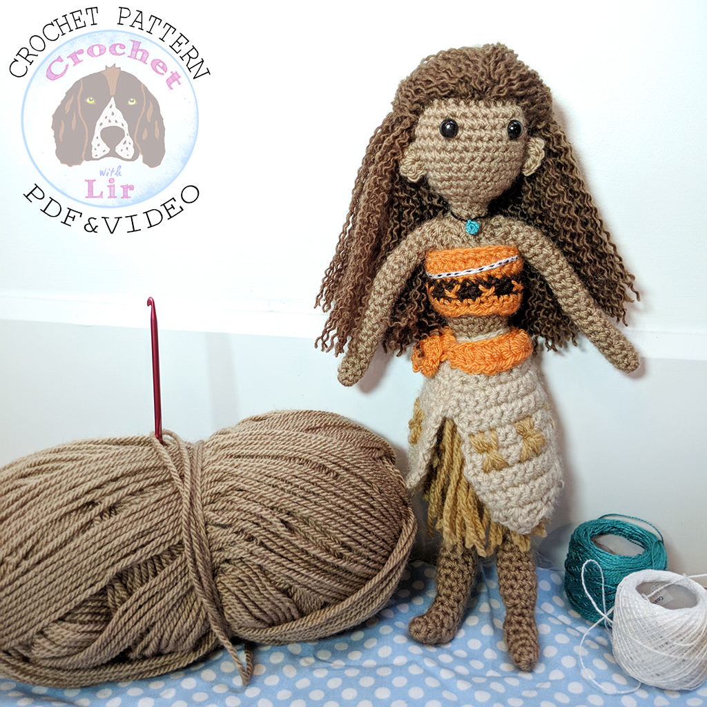 Crochet Amigurumi Doll Pattern Crochet With Lir Moana Crochet Amigurumi Doll Pattern Free