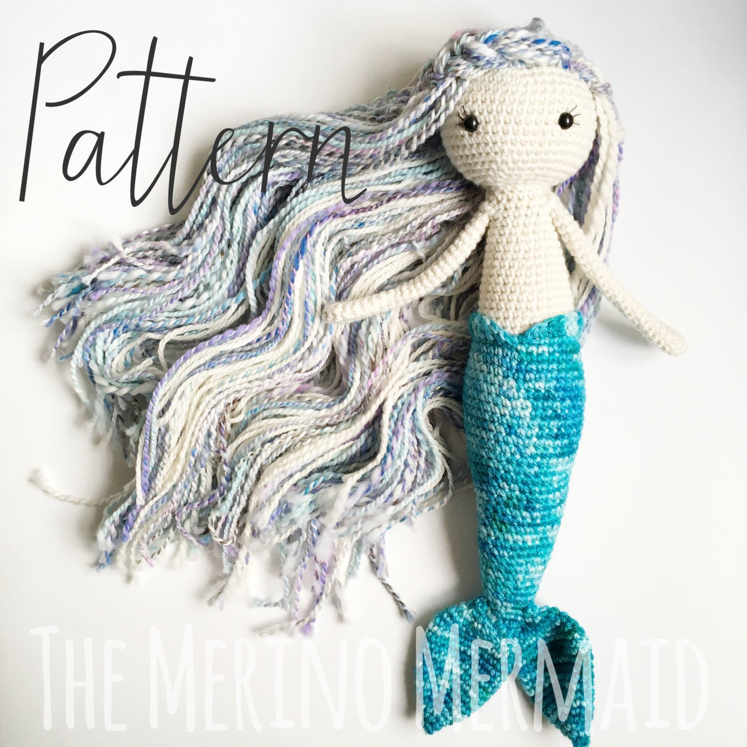 Crochet Amigurumi Doll Pattern Miriam The Mermaid Crochet Amigurumi Doll Toy Pattern Pdf Etsy