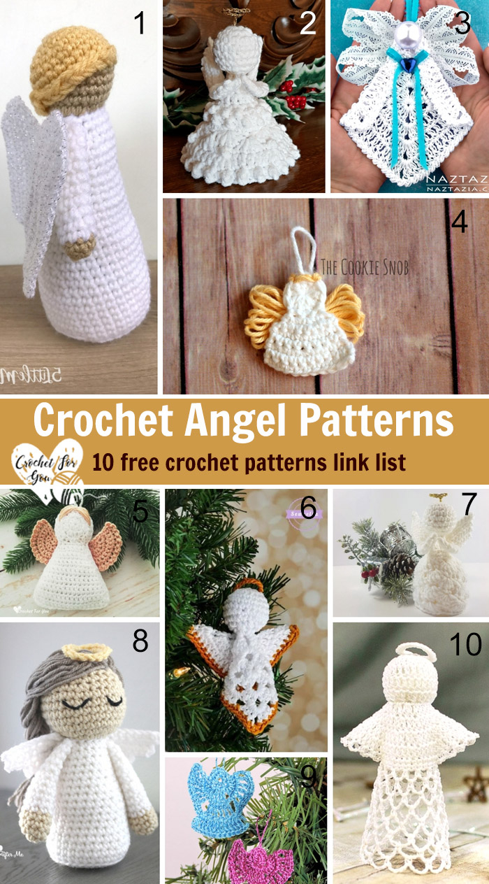Crochet Angel Patterns Crochet Angel 10 Free Crochet Pattern Link List Crochet For You
