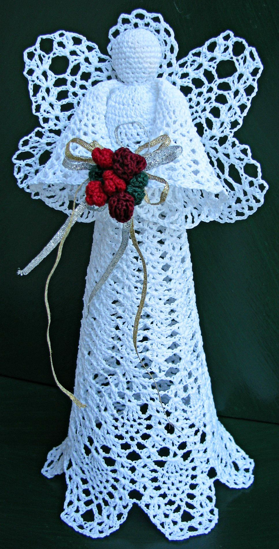 Crochet Angel Patterns Pineapple Angel Crochet Pattern Royal Pineapple Seraphim Treetop