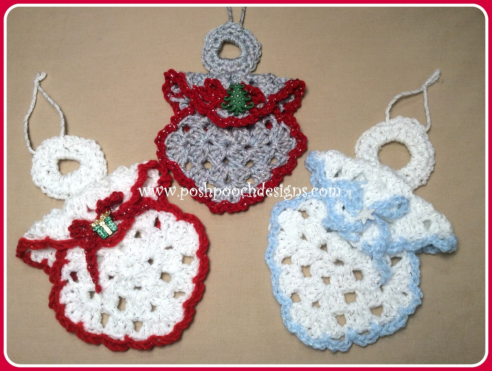 Crochet Angel Patterns Posh Pooch Designs Dog Clothes Granny Square Angel Ornament Crochet