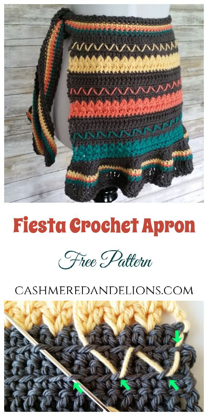 Crochet Apron Pattern Free A Free Crochet Apron Pattern With A Fun Zig Zag Detail Cashmere